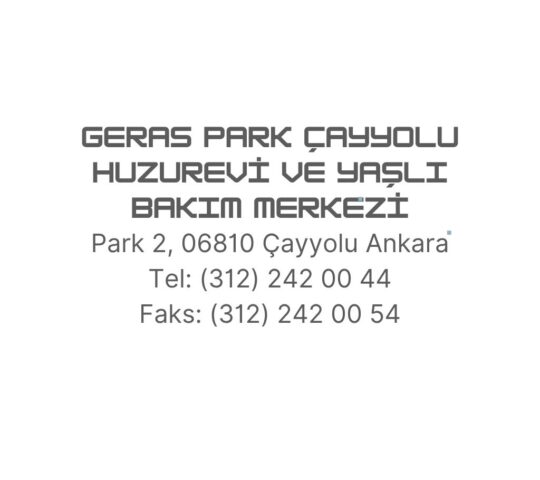 GERAS PARK Huzurevi ve Yaşlı Bakım Merkezi / ÇAYYOLU ŞUBESİ GERAS PARK Huzurevi ve Yaşlı Bakım Merkezi / ÇAYYOLU ŞUBESİ